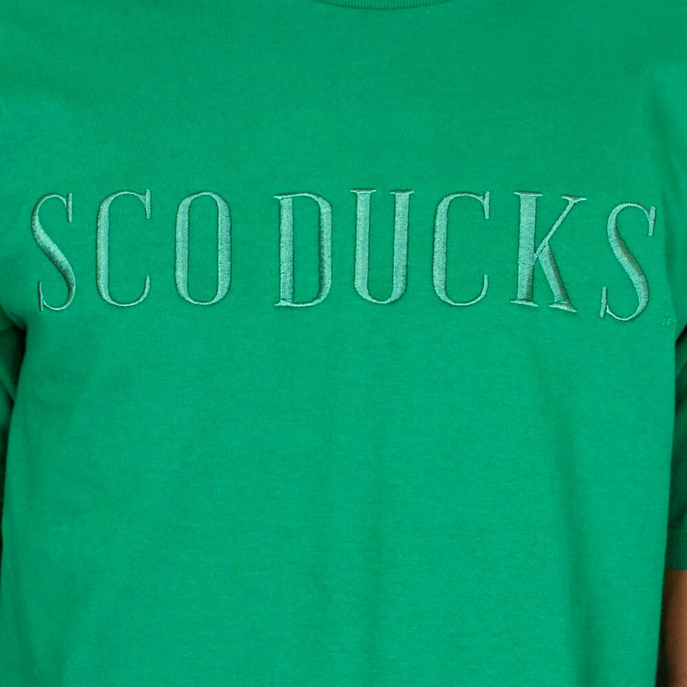 Sco-Ducks, Blue 84, Green, Crew Neck, Cotton, Men, Unisex, Tamarac, Tonal, T-Shirt, 934618